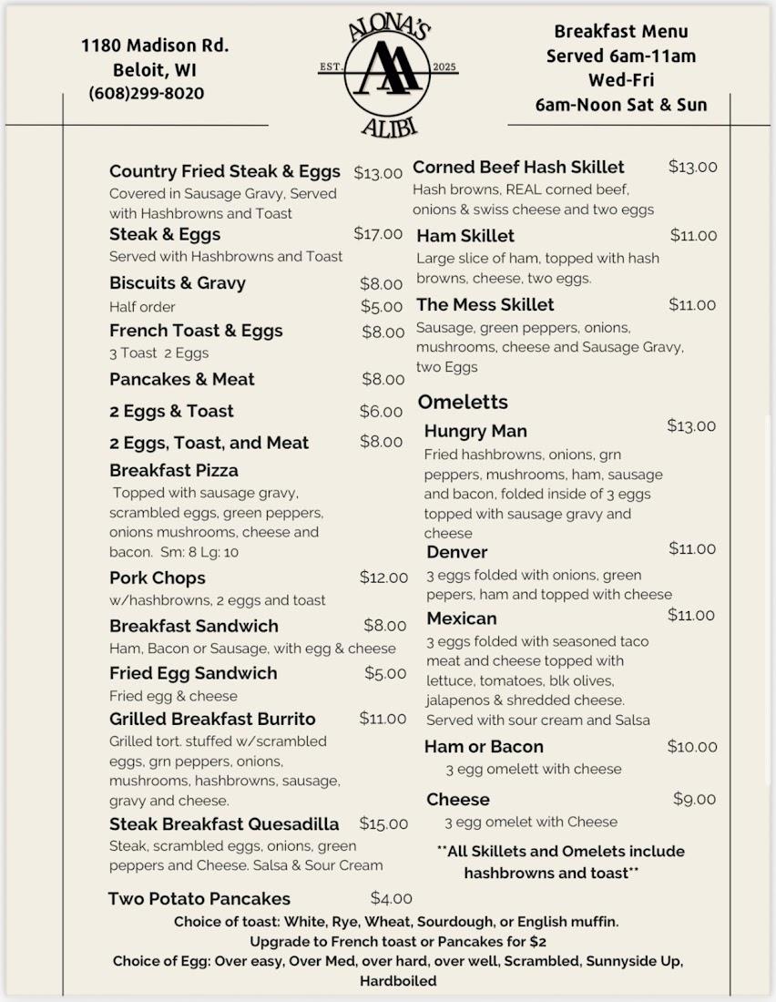 Alona’s Alibi Bar & Grill